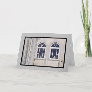 TWO WINDOW; TWO VASES/ITALY/BLANK INSIDE CARD