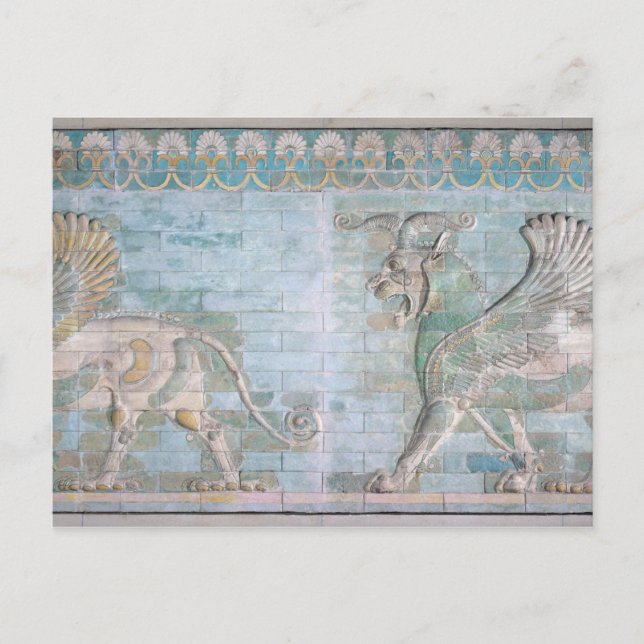 Two Winged Griffins, from the Palace of Postcard (Front)