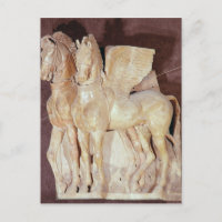 Two winged horses from the pediment of a