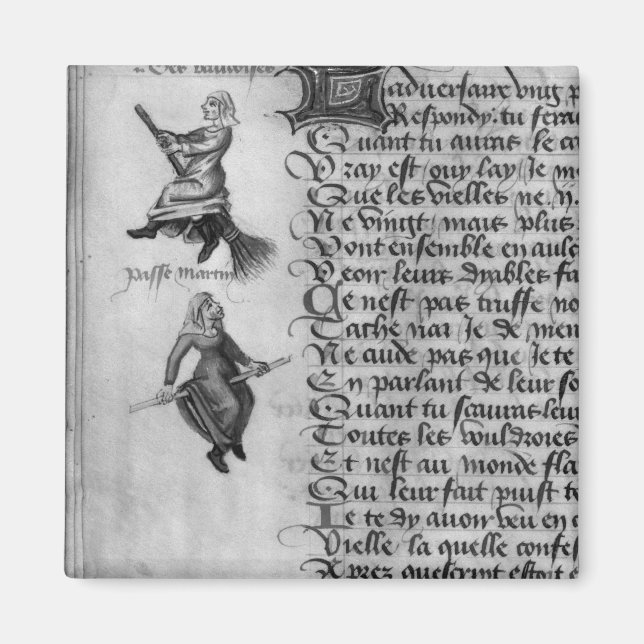 Two witches from 'Le Champion des Dames' Magnet (Front)