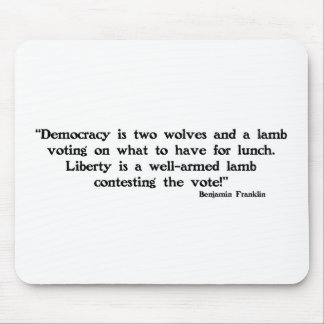 Two Wolves and a Lamb Mouse Mat