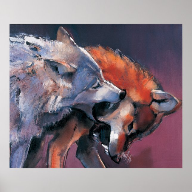 Two Wolves Poster (Front)