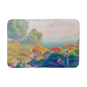 Two Women by the Shore, famous painting, Bath Mat