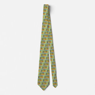 Two Women Crossing the Fields by Vincent van Gogh Tie
