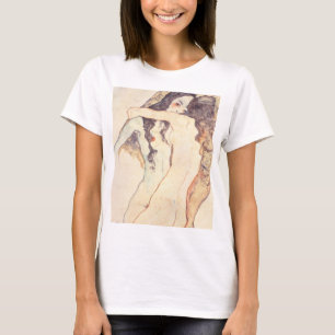 Two Women Embracing Egon Schiele T-Shirt