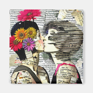 Two Women in Love   Pride Kiss Magnet