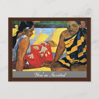 Two Women Of Tahiti (What'S New Parau Api) Invitation