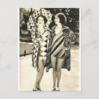Two women postcard