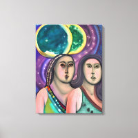 Two Women Under the Moon