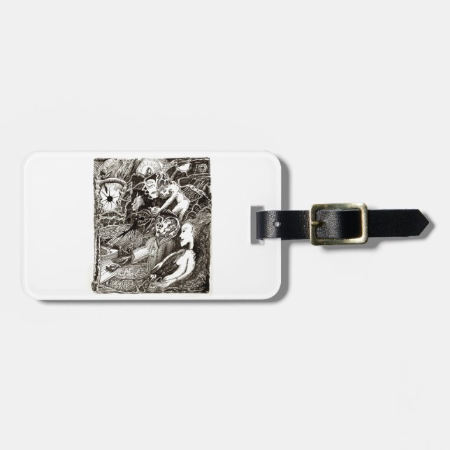 Two Worlds Luggage Tag (Front Horizontal)