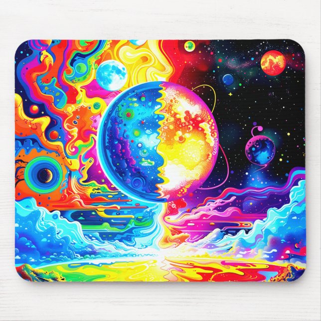 Two Worlds Mouse Mat (Front)