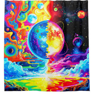 Two Worlds Shower Curtain