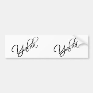 TWO Yalda Bumper Sticker