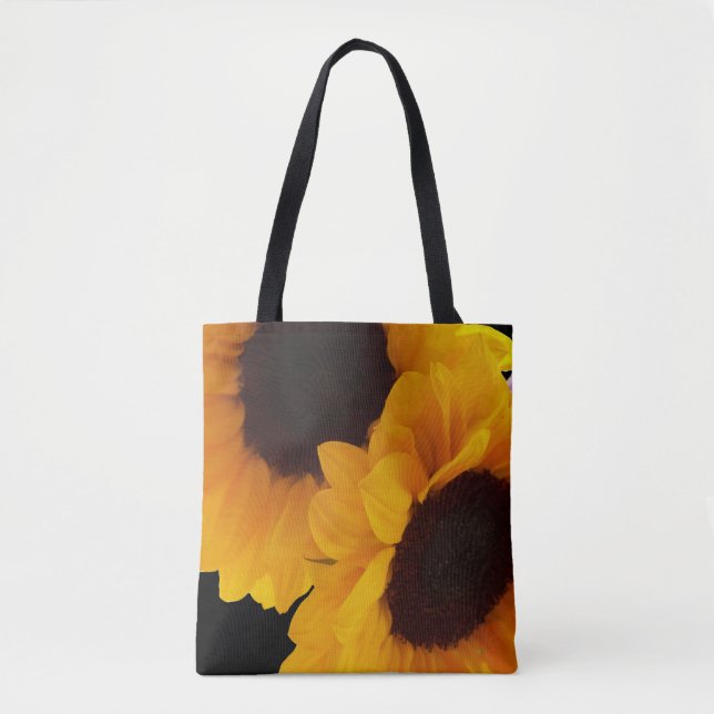 Two yellow sunflowers tote bag (Front)