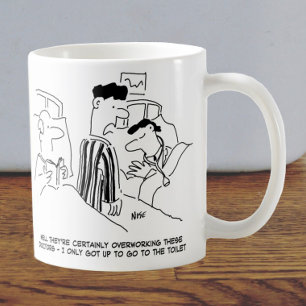 Two Young Doctors Cartoons Coffee Mug