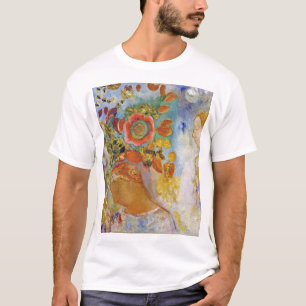 Two Young Girls among Flowers, Redon T-Shirt