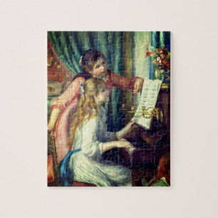 Two Young Girls at the Piano by Renoir: Jigsaw Puzzle