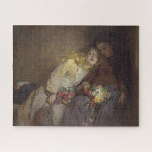 Two Young Girls Returning Home Jigsaw Puzzle