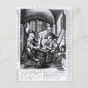 Two Young Noblemen Smoking, A Pro-Smoking Postcard