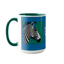 Two Zebras Neck and Neck/Z as in Zebra #2