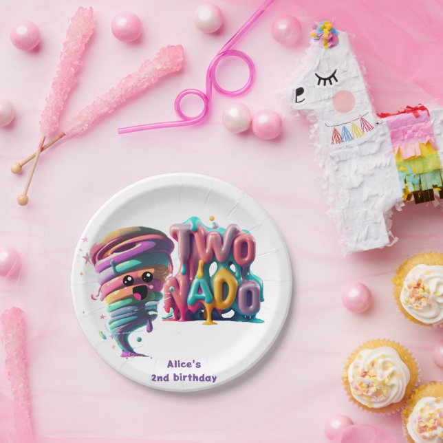 twonado T-Shirt Paper Plate (Party)