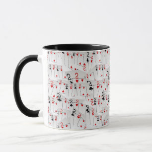 Twos, Poker Cards, Black Combo Coffee Mug. Mug