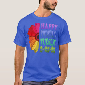 Twosday 2022  Teacher Girls Boys Happy 2 22 22 Two T-Shirt