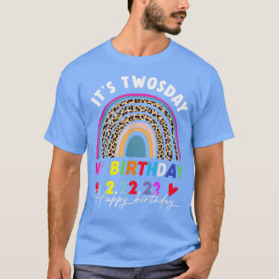 Twosday Birthday, February 22nd 2022 Cute 2 22 22  T-Shirt