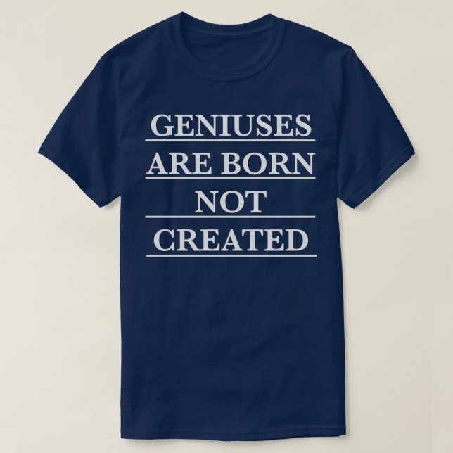 Twoset Violin geniuses are born not created white T-Shirt (Design Front)