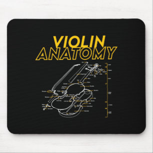 Twoset Violin Violin Anatomy Drawing Diagram Limit Mouse Mat