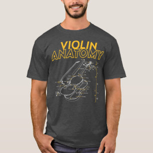 twoset violin violin anatomy drawing diagram limit T-Shirt