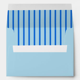 TwoTone Blue Stripped Envelope with address