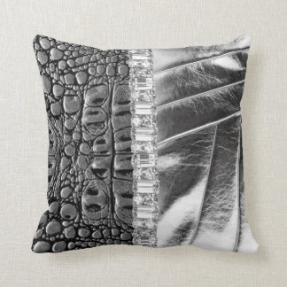 TwoToned Metallic Leather Rhinestone Pillow Set