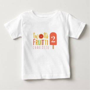 Twotti Fruitti Citrus Ice Pop Second Birthday Baby T-Shirt