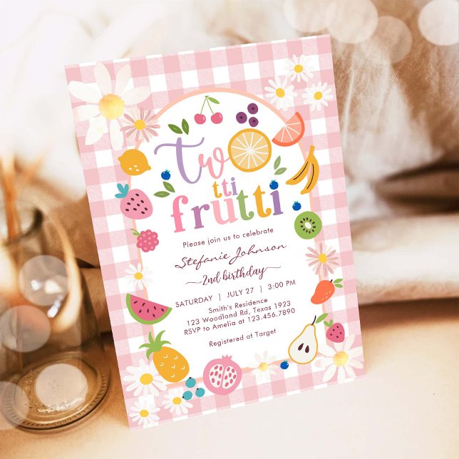 Twotti Frutti 2nd Birthday Invitation (Creator Uploaded)