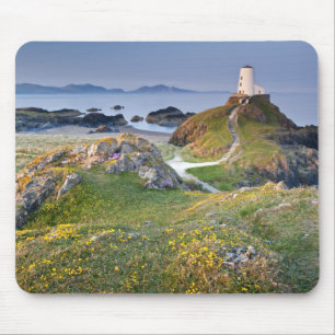 Twr Mawr Lighthouse On Llanddwyn Island Mouse Mat