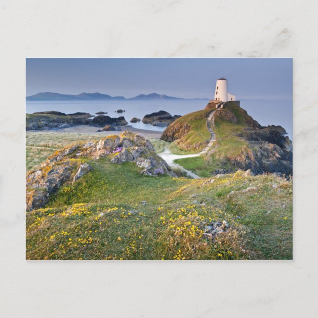 Twr Mawr Lighthouse On Llanddwyn Island Postcard (Front)