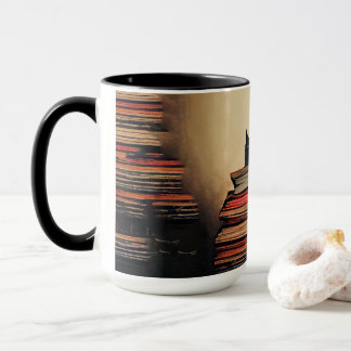 TWRBK 15 oz Black Handle Combo Mug