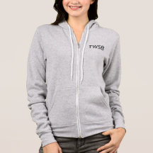 TWSB Grey Zip-Up Hoodie