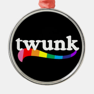 TWUNK Funny Gym Hunk Phrase Bodybuilding Metal Tree Decoration