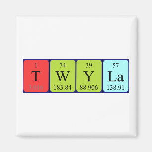 Twyla periodic table name magnet