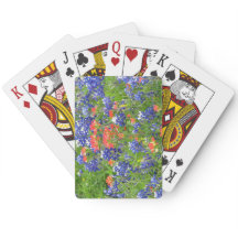 TX bluebonnets playing cards