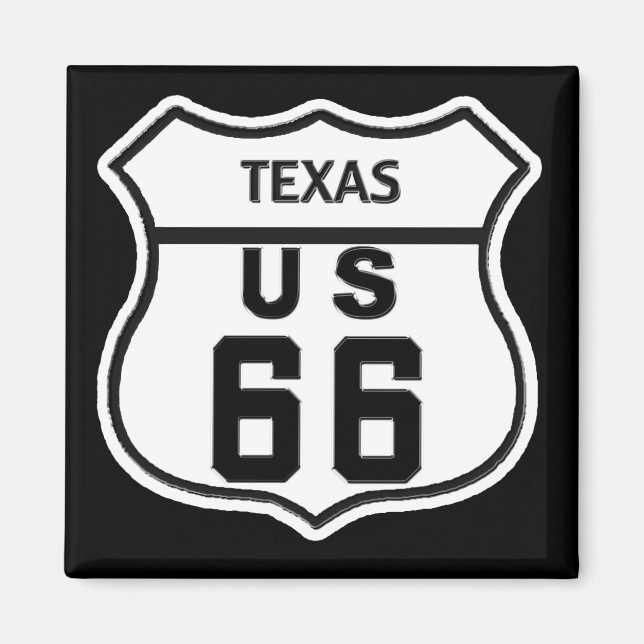 TX US ROUTE 66 MAGNET (Front)