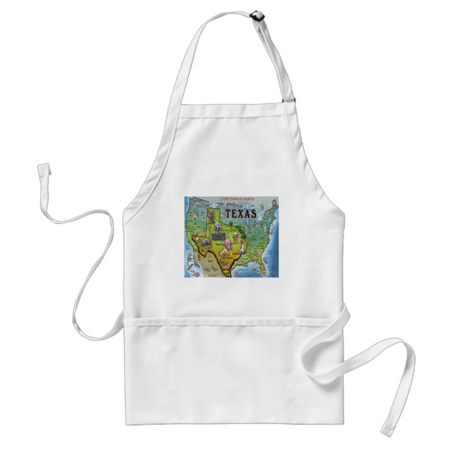 TX USA Map Standard Apron (Front)