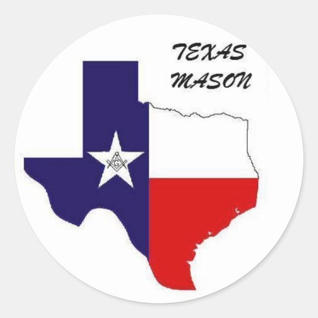 TXMason Classic Round Sticker (Front)