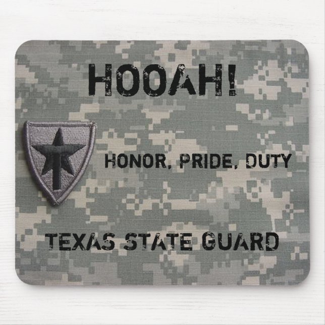 TXSG HOOAH!, Honour, Pride, Duty,- mousepad (Front)