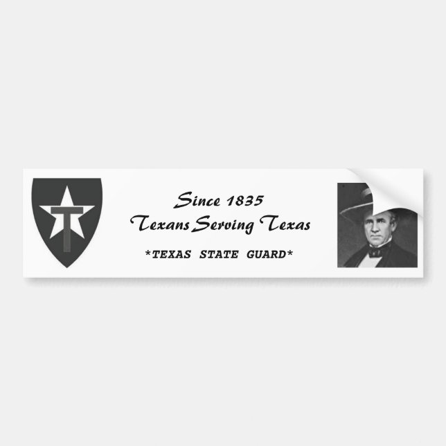 TXSG Uncle Sam Houston, Since 1835 Bumper Sticker (Front)