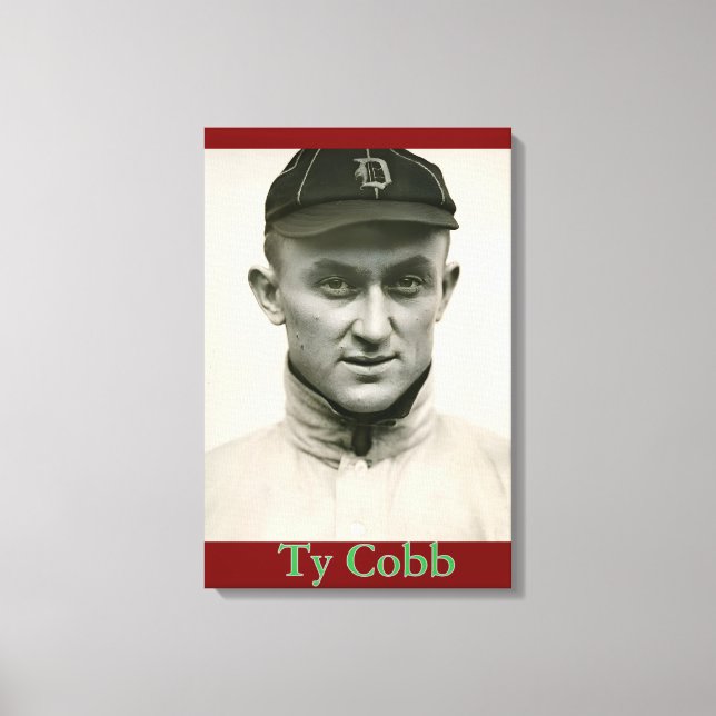 Ty Cobb Canvas Print (Front)