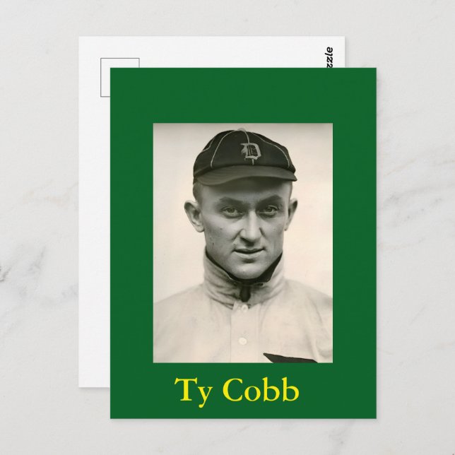 Ty Cobb Postcard (Front/Back)