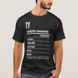 Ty  Nutritional Facts Serving Size Calories T-Shirt